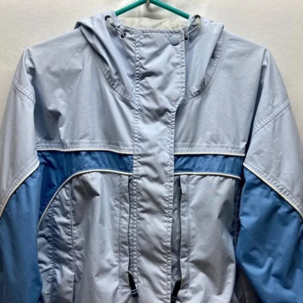 Columbia‎ Ski Jacket Women's XL Light Blue Core Interchange Hooded Winter Coat